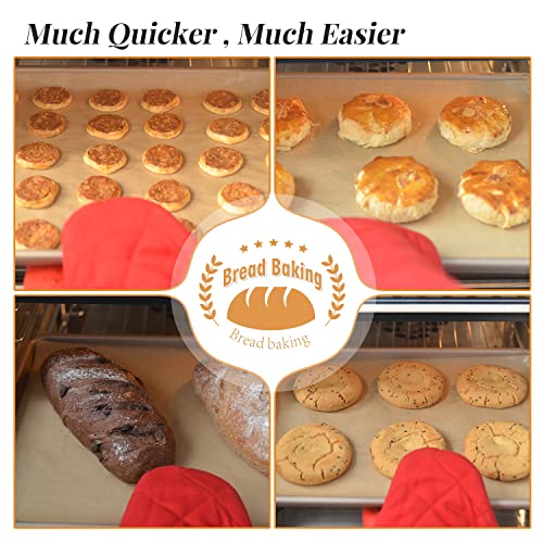 Foyer Nuage 200 Pcs Unbleached Parchment Paper Baking Sheets, 8x12 inch Baking Paper, Precut Non-Stick Parchment Sheets for Baking, Cooking, Grilling, Air Fryer and Steaming, Precut Silicone Baking Paper - Image 5