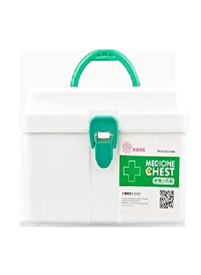 Param Mini Plastic Emergency Medicine Kit Box Chest with Removable Inner Tray and Carrying Handle - Image 2