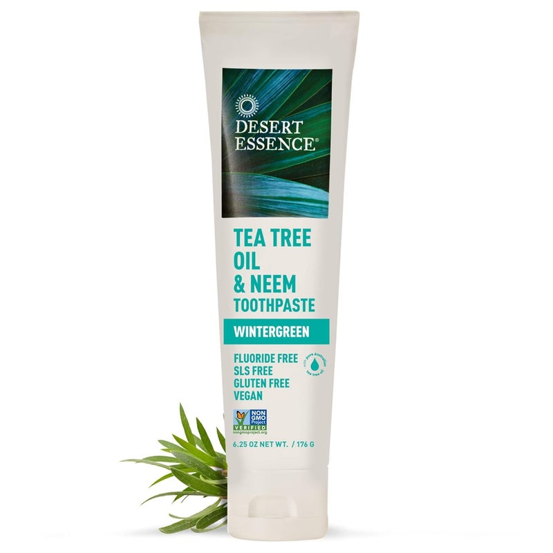 Desert Essence Natural Tea Tree Oil and Neem Toothpaste 176g 625 OZ - Image 2