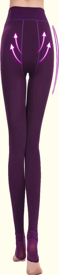 Mistirik Mystical Ravena Model With Plush Furry Warm Thick Pantyhose Tights