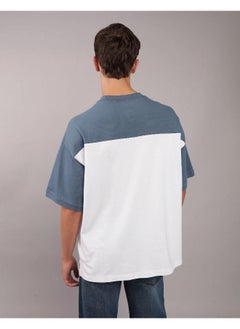 American Eagle Colorblock Pique Crew Neck T-Shirt  - Image 2