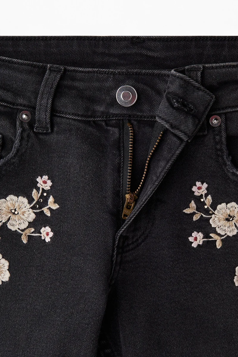 اتش اند ام جينز بقصة حافة واسعة وخصر منخفض