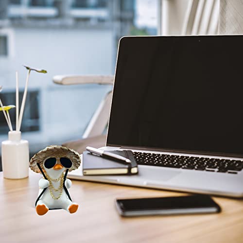FengleAuto Cute Duck Car Hanging Ornament - Swing Duck Car Pendant Decoration for Rearview Mirror Accessories (Style A) - Image 5