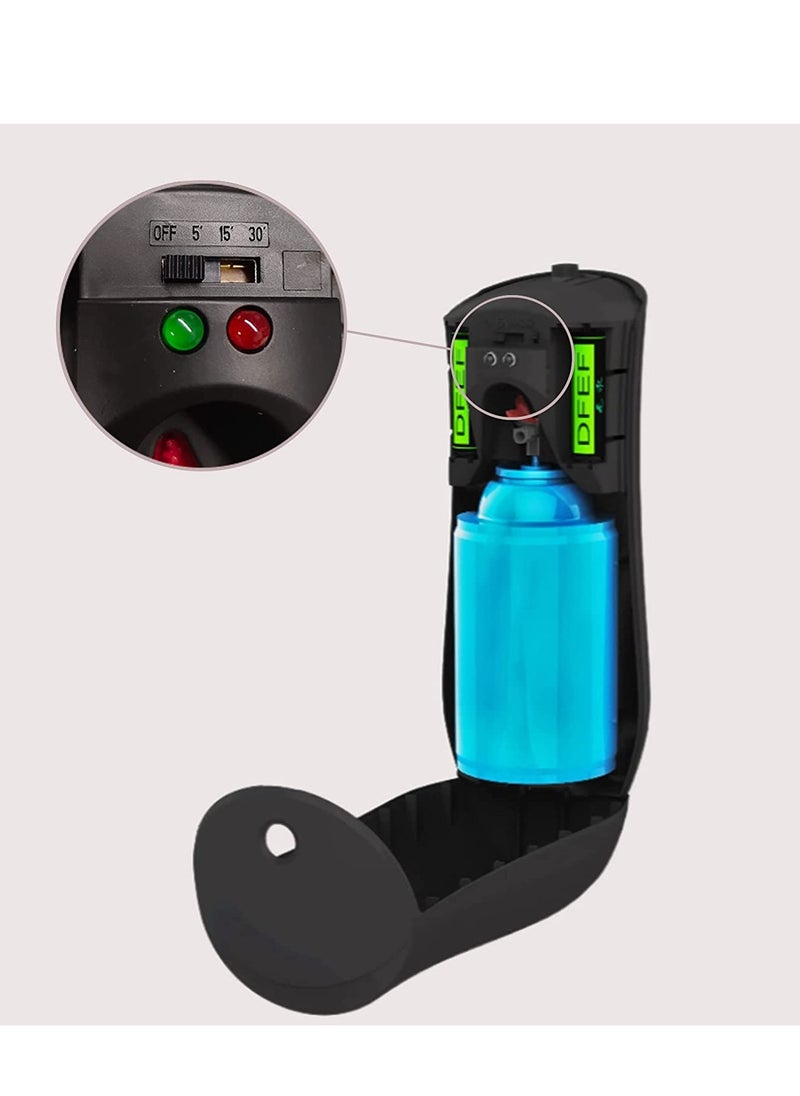 موزع معطر هواء أوتوماتيكي قابل للتعديل، آلة رش عطرية، حامل حر أو مثبت على الحائط لغرف النوم والحمامات والمكاتب والمطارات والفنادق والأماكن التجارية، بطارية سوداء غير متضمنة