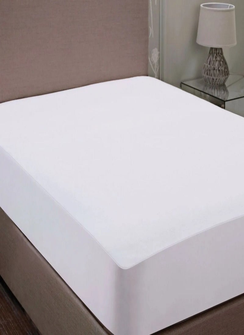 Blueberry Waterproof Super Mattress Protector Terry Towelling 120X200+20cm  - Image 1