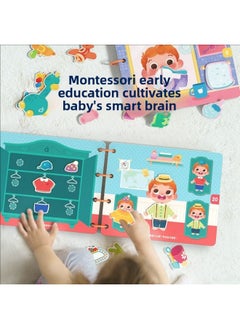 Generic Emon Island Quiet Tear Tear Book Baby Sticker Early Education Velcro Busy Book Baby Hand Tear Cloth Book Paste Toy-Color:Advanced Version Of Tear-off Book  - Image 4