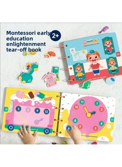 Generic Emon Island Quiet Tear Tear Book Baby Sticker Early Education Velcro Busy Book Baby Hand Tear Cloth Book Paste Toy-Color:Advanced Version Of Tear-off Book  - Image 2