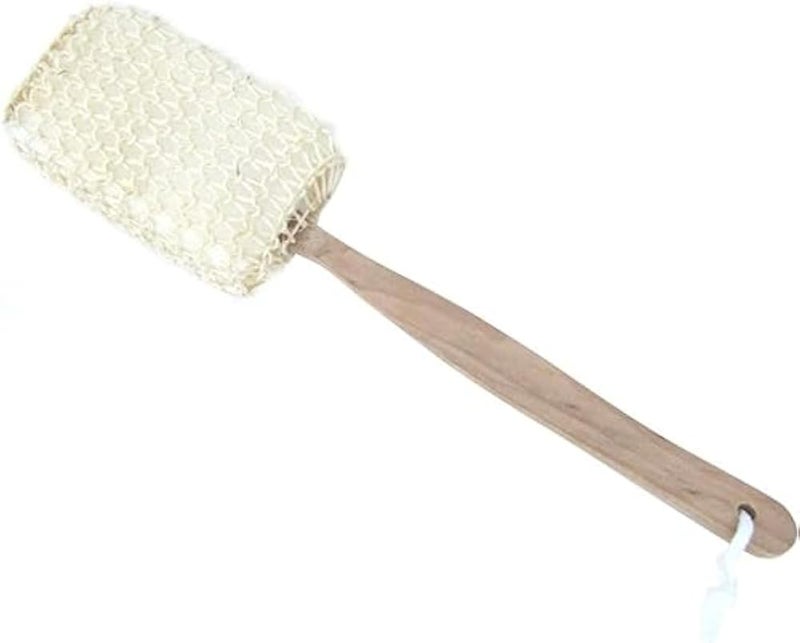 Shower Loofah with Wooden Handle - Exfoliating Bath Sponge and Body Scrub Brush for Men Women Sensitive Skin - Image 4
