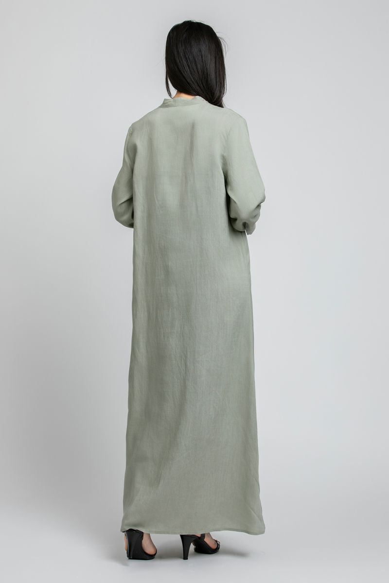 RINA Long Dress with Split Neckline - Image 4