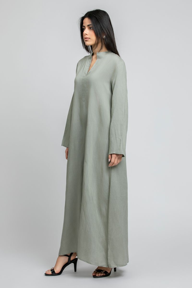 RINA Long Dress with Split Neckline - Image 2