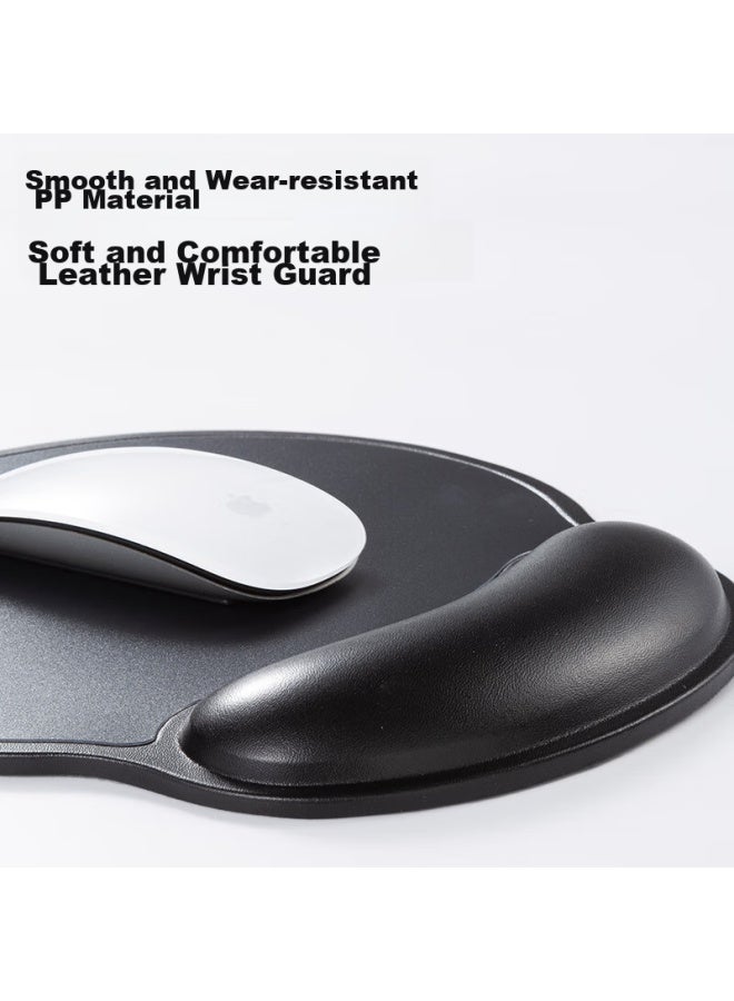 Womt Mouse Wrist Rest Pad, Silicone Leather Mouse Pad, Wrist Support For Men And Women, Office Typing Gaming Home Use Hand Wrist Pad, Laptop Mouse Desktop Hand Rest Wrist Massager - Image 4