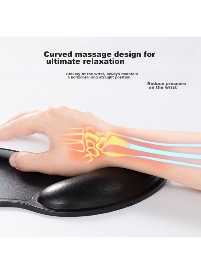 Womt Mouse Wrist Rest Pad, Silicone Leather Mouse Pad, Wrist Support For Men And Women, Office Typing Gaming Home Use Hand Wrist Pad, Laptop Mouse Desktop Hand Rest Wrist Massager - Image 5