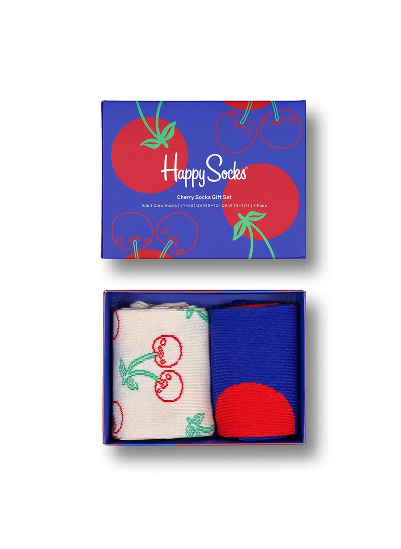 Happy Socks 2-PACK CHERRIES SOCKS GIFT SET