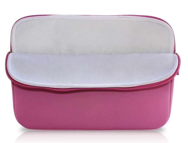 AM Case amCase Portable Electronic Device Cover, Chromebook - 11.6 to 12 inch Neoprene Travel Sleeve with Handle-Pink, Laptop Case - Image 4