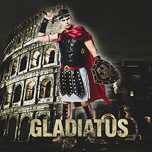 ReneeCho Men Roman Gladiator Solider Costume Halloween Adults Soldier Warrior Armor Spartan Costumes - Image 5