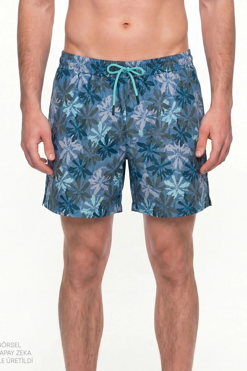 بنتي PENTI Men's Calm Floral Sea Shorts