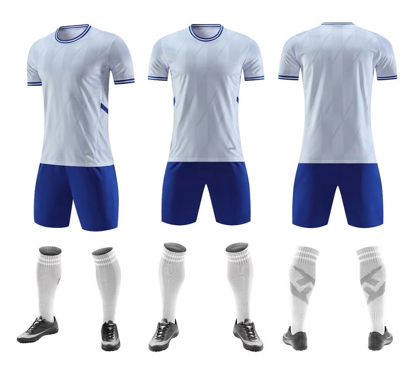 Generic Custom Soccer Kit Men Children Match Training Uniform QD-8014 white