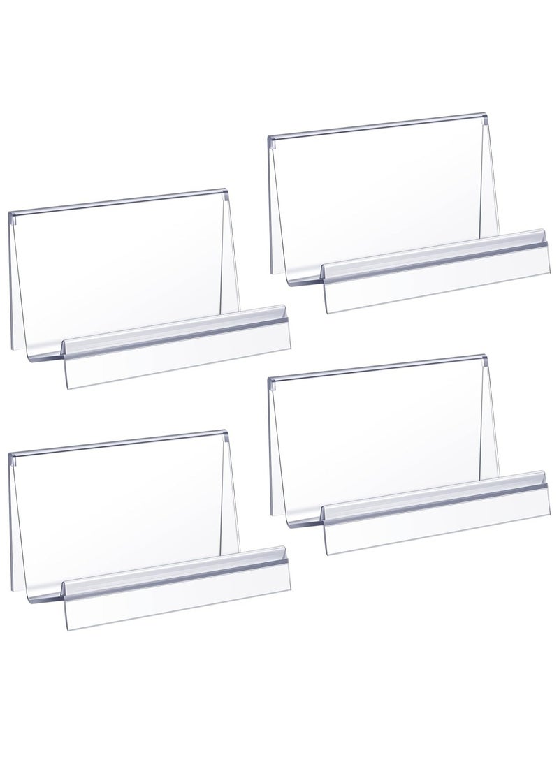 Purse Display Stand, Clear Acrylic Wallet Display Stand Holder Purse Jewelry Stand Handbag Display Stand Acrylic Purse Organizer for Bag Phone Cards Cosmetic Store Business, 5.5 x 3.3 x 3 Inch (4 Pcs)  - Image 1