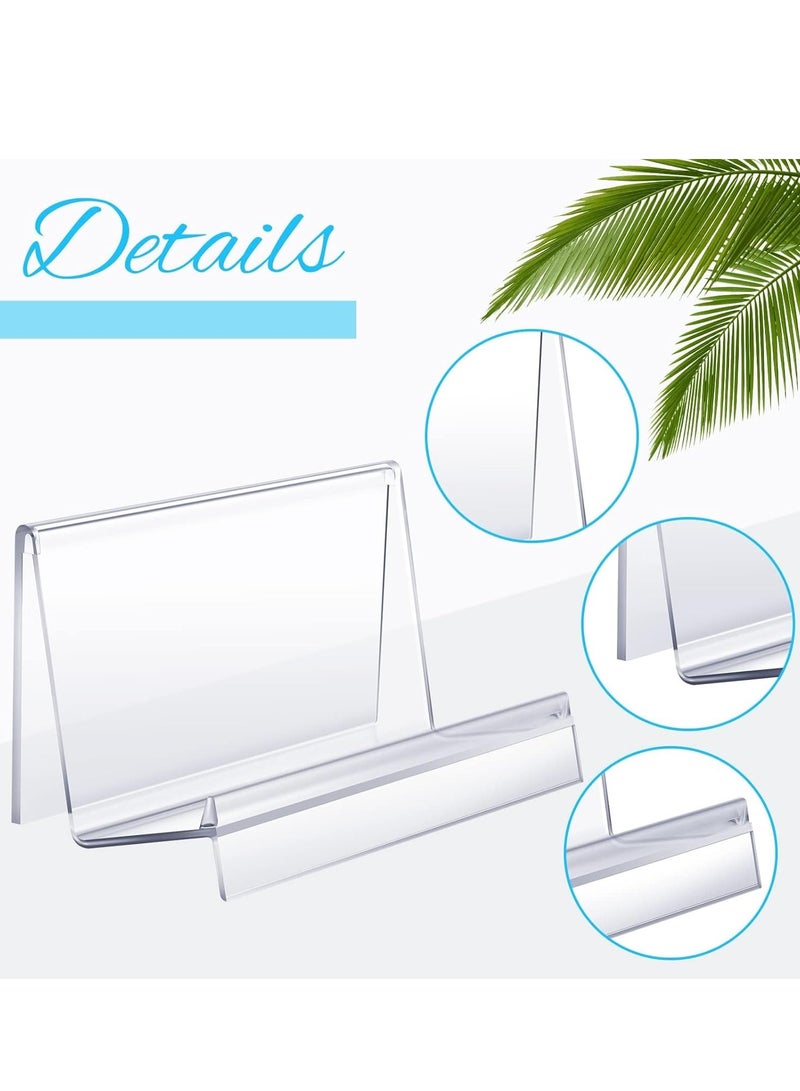 Purse Display Stand, Clear Acrylic Wallet Display Stand Holder Purse Jewelry Stand Handbag Display Stand Acrylic Purse Organizer for Bag Phone Cards Cosmetic Store Business, 5.5 x 3.3 x 3 Inch (4 Pcs)  - Image 3