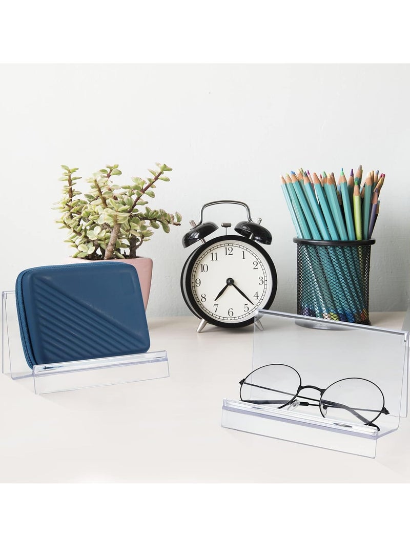 Purse Display Stand, Clear Acrylic Wallet Display Stand Holder Purse Jewelry Stand Handbag Display Stand Acrylic Purse Organizer for Bag Phone Cards Cosmetic Store Business, 5.5 x 3.3 x 3 Inch (4 Pcs)  - Image 4