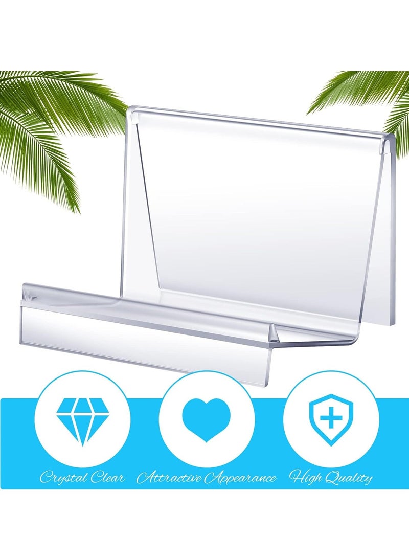 Purse Display Stand, Clear Acrylic Wallet Display Stand Holder Purse Jewelry Stand Handbag Display Stand Acrylic Purse Organizer for Bag Phone Cards Cosmetic Store Business, 5.5 x 3.3 x 3 Inch (4 Pcs)  - Image 5