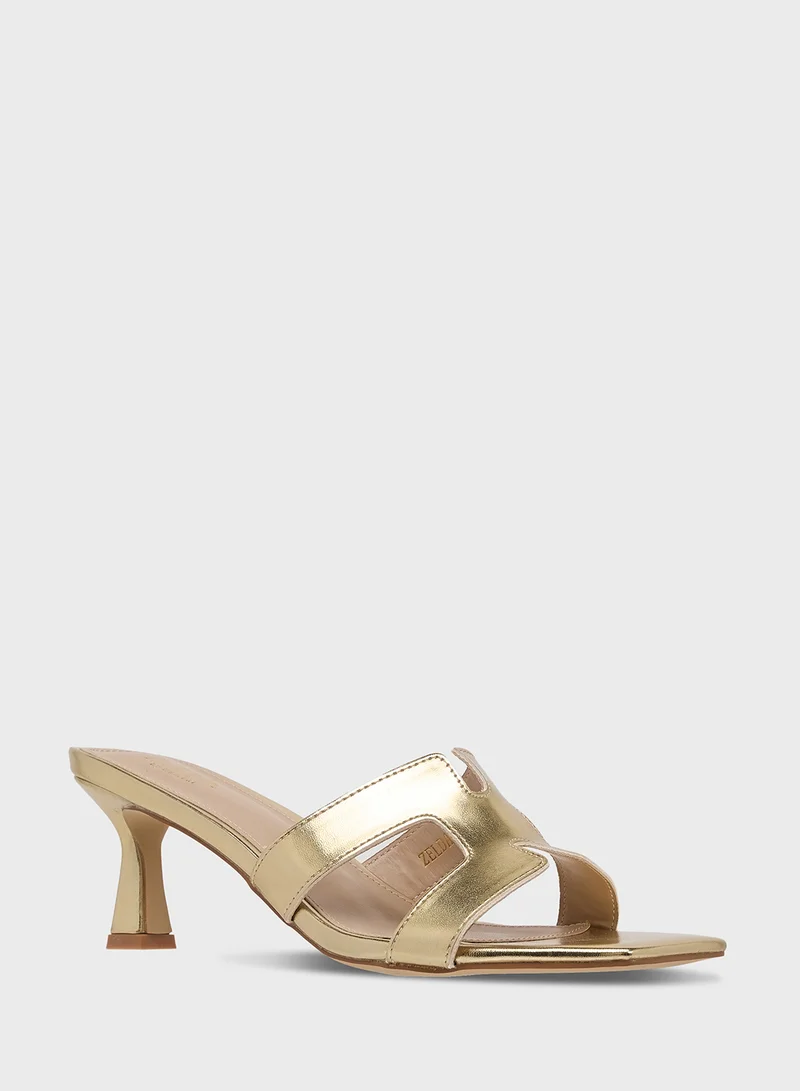 ELLA Mid Heel Ladies Sandal