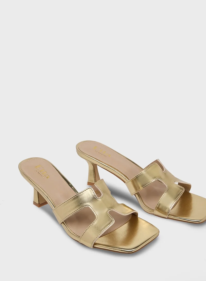 ELLA Mid Heel Ladies Sandal