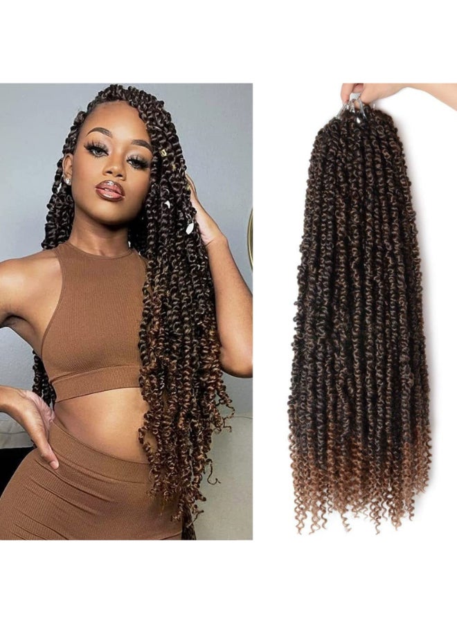 NAYOO Passion Twist Hair 8 Packs 24 Inch Passion Twist Crochet Hair For Black Women Crochet Pretwisted Curly Hair Passion Twists Synthetic Braiding Hair Extensions24 Inch 8 Packs T30 - Image 3