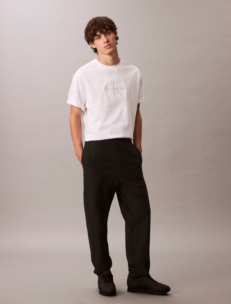 Calvin Klein Jeans Cotton Terry Monogram Joggers - Image 1
