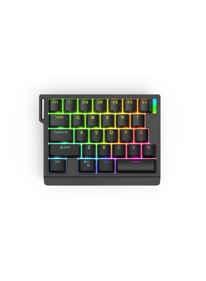 ZUOYA HE30/65 8K Magnetic Axis Mechanical Keyboard Electric Competition Special Tile Artifact Fearless Contract Quick Trigger-Colour:He30 Black - Image 1