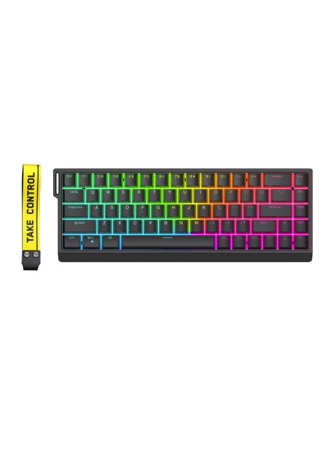 ZUOYA HE30/65 8K Magnetic Axis Mechanical Keyboard Electric Competition Special Tile Artifact Fearless Contract Quick Trigger-Colour:He30 Black - Image 2