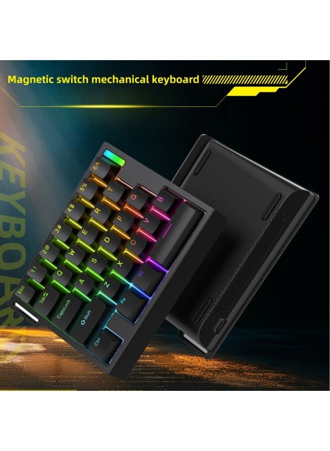 ZUOYA HE30/65 8K Magnetic Axis Mechanical Keyboard Electric Competition Special Tile Artifact Fearless Contract Quick Trigger-Colour:He30 Black - Image 3