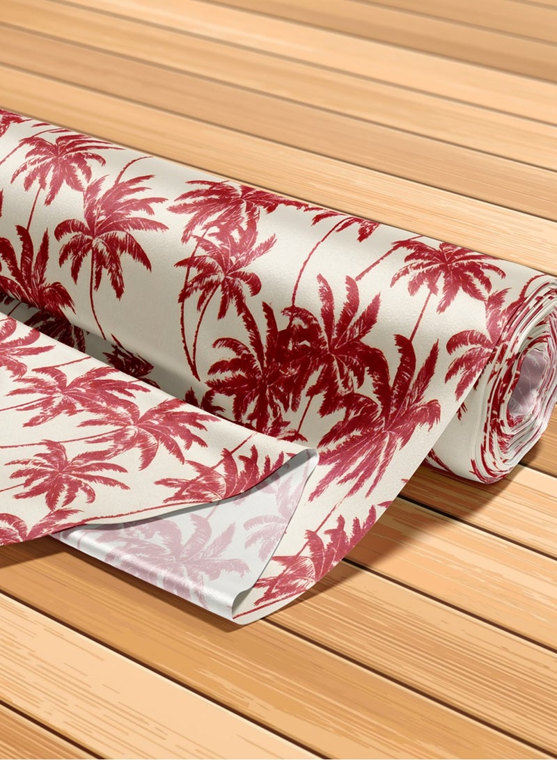 فيلاتو Ù‚Ù…Ø§Ø´ Ø­Ø±ÙŠØ± Ø§Ù„Ù„ÙŠÙ„ Ø¹Ø±Ø§Ù…Ù†ÙŠ Ø¨Ø§Ù„ÙŠØ§Ø±Ø¯Ø© Ø£Ø­Ù…Ø± Ø¨ÙŠØ¬ Ø£Ø´Ø¬Ø§Ø± Ø§Ù„Ù†Ø®ÙŠÙ„ Ø¬Ù„Ø§Ø¨ÙŠØ© Ù…Ø®ÙˆÙŠØ± Ø®ÙŠØ§Ø·Ø© 58 Ø¨ÙˆØµØ© Ø¹Ø±Ø¶ - Image 5