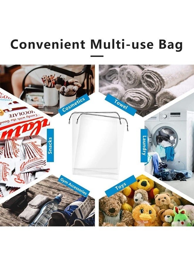 YelaJoy 20 Pieces Shoe Storage Bag - With Clear Drawstring Closure Multifunctional Shoe Dust Bag Multifunctional Shoe Organizer Travel Home Cosmetic Shoe Bag Waterproof Space Saving Storage Bags - Image 5