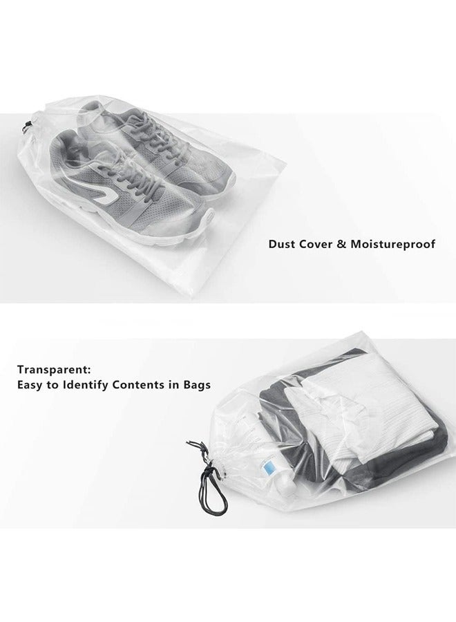 YelaJoy 20 Pieces Shoe Storage Bag - With Clear Drawstring Closure Multifunctional Shoe Dust Bag Multifunctional Shoe Organizer Travel Home Cosmetic Shoe Bag Waterproof Space Saving Storage Bags - Image 4