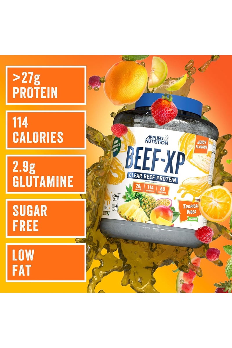 Applied Nutrition CLEAR HYDROLYSED BEEF-XP PROTEIN - Tropical Vibes - (1.8 KG) - Image 3