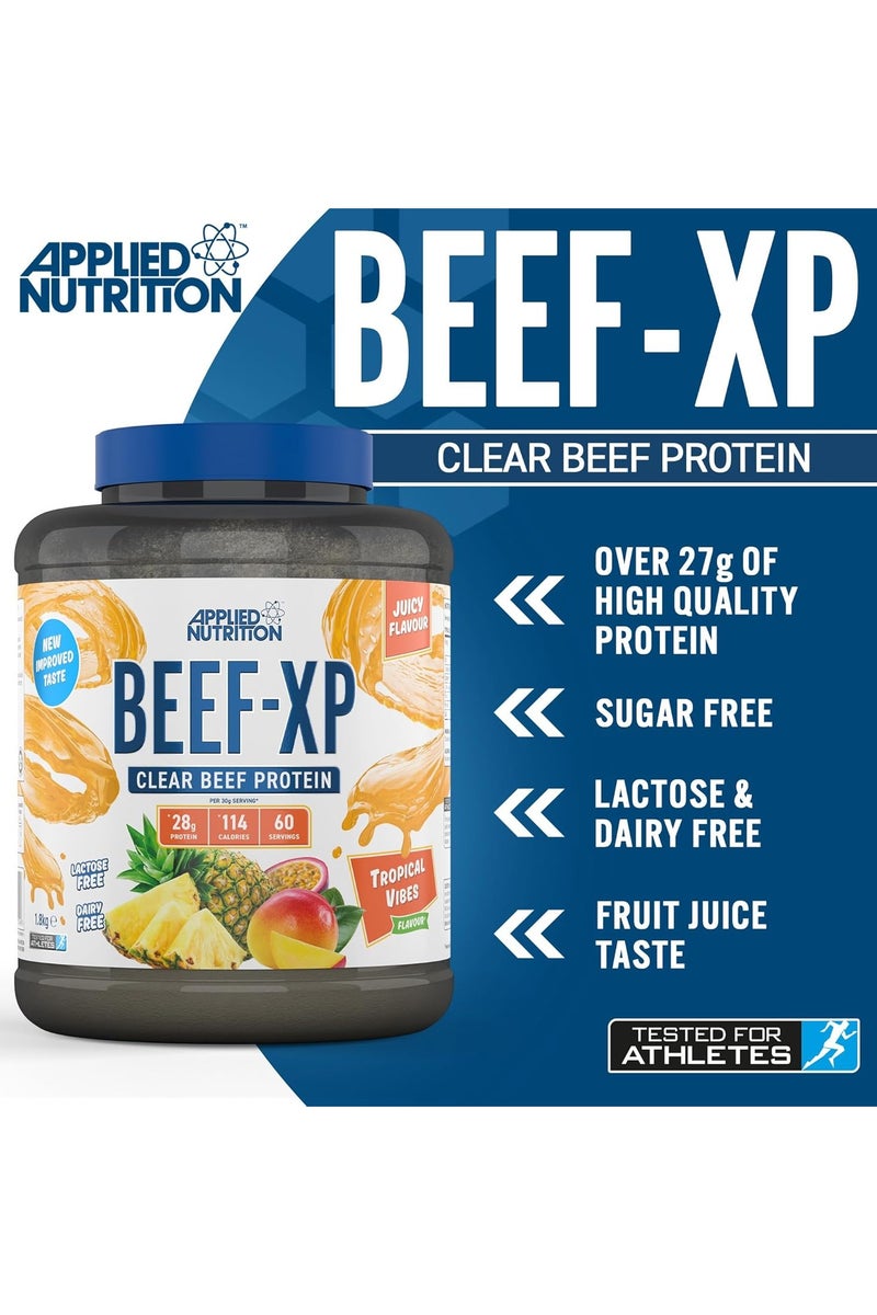 Applied Nutrition CLEAR HYDROLYSED BEEF-XP PROTEIN - Tropical Vibes - (1.8 KG) - Image 4