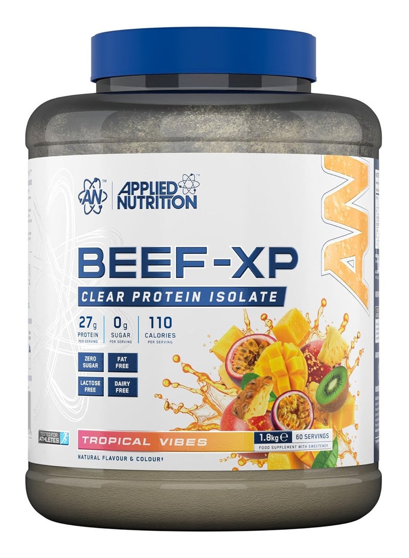 Applied Nutrition Beef XP Clear Protein Isolate - Tropical Vibes - (1.8 KG) - Image 1