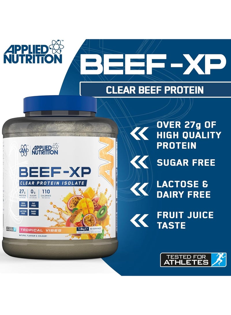 Applied Nutrition Beef XP Clear Protein Isolate - Tropical Vibes - (1.8 KG) - Image 4