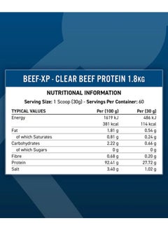 Applied Nutrition CLEAR HYDROLYSED BEEF-XP PROTEIN - Tropical Vibes - (1.8 KG)  - Image 2