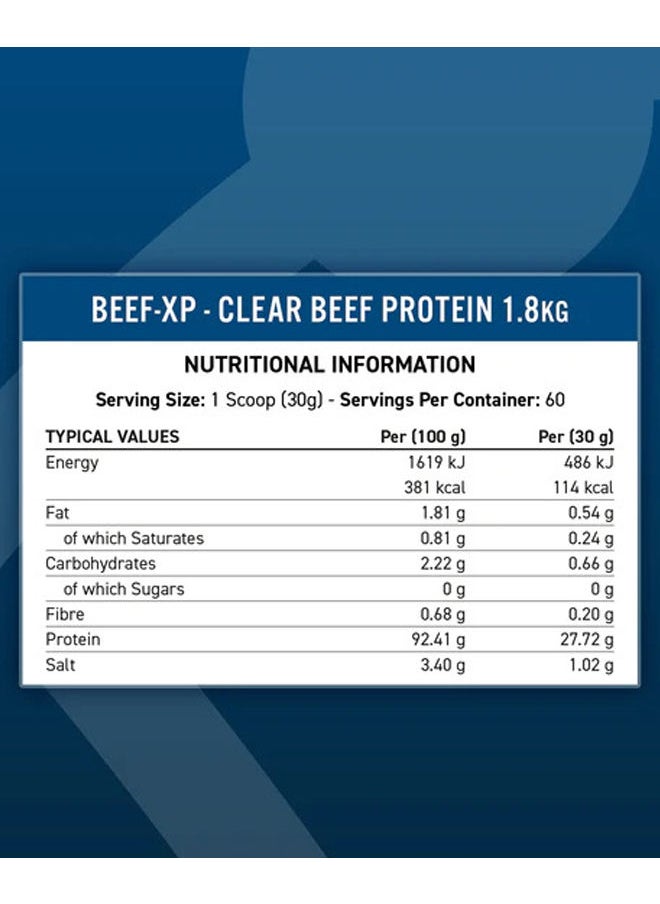 Applied Nutrition CLEAR HYDROLYSED BEEF-XP PROTEIN - Tropical Vibes - (1.8 KG)  - Image 2