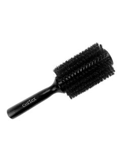 100% Boar Bristle Round Hair Brush For Women And Men For All Hair Types Natural And Soft Hair Brush Black Wood 2.4