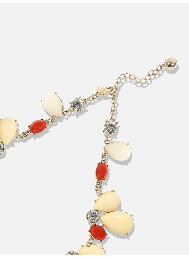 SOHI Designer Statement Stone Artificial Necklace Jewellery