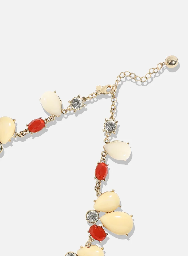 SOHI Designer Statement Stone Artificial Necklace Jewellery