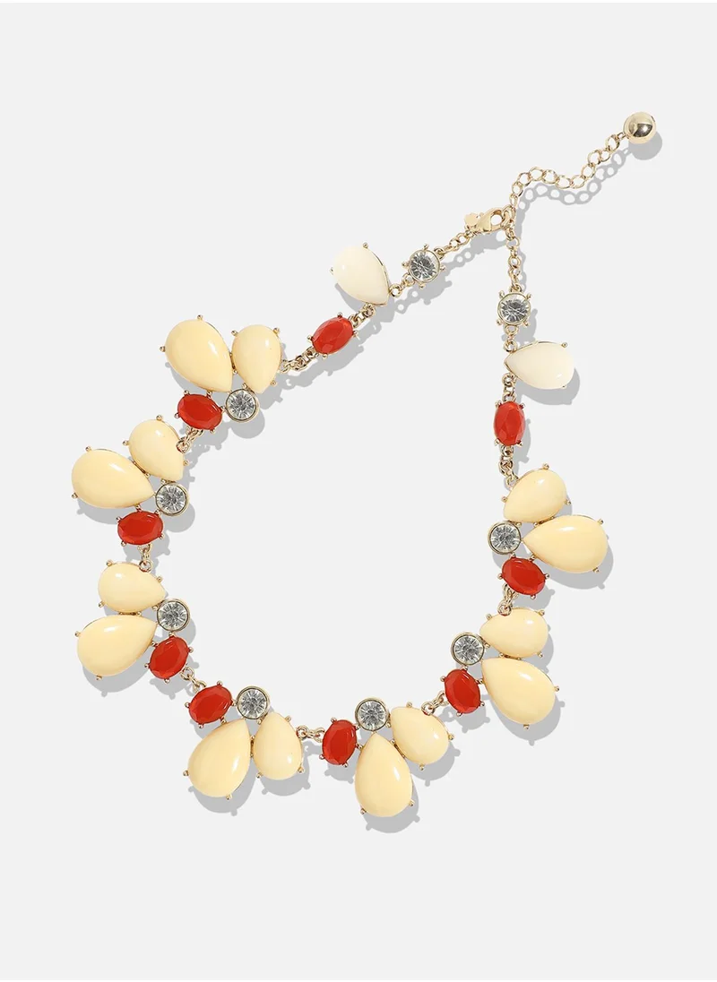 SOHI Designer Statement Stone Necklace