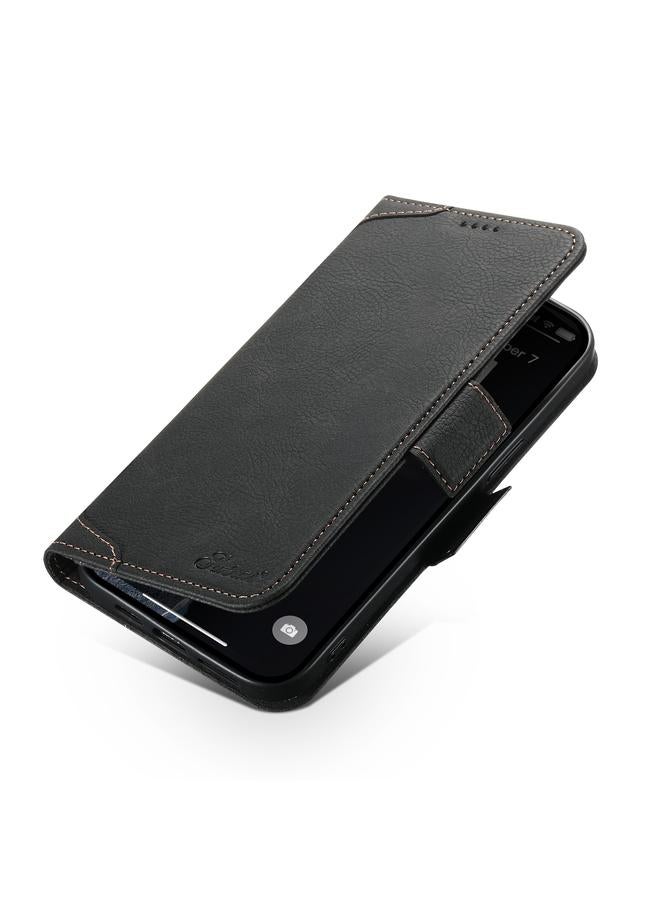 Suteni Case For iPhone 14 Pro Max SUTENI J07 Multifunctional Horizontal Flip Magsafe Leather Phone Case - Image 5