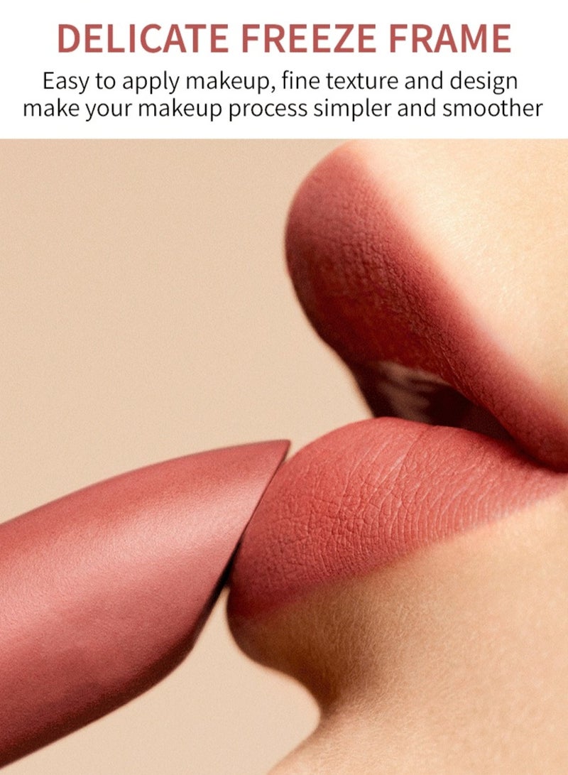 Huitich Matte Lipstick – The Color of Love, Long-Lasting Waterproof Lip Color (Model 05 Charm) - Image 2