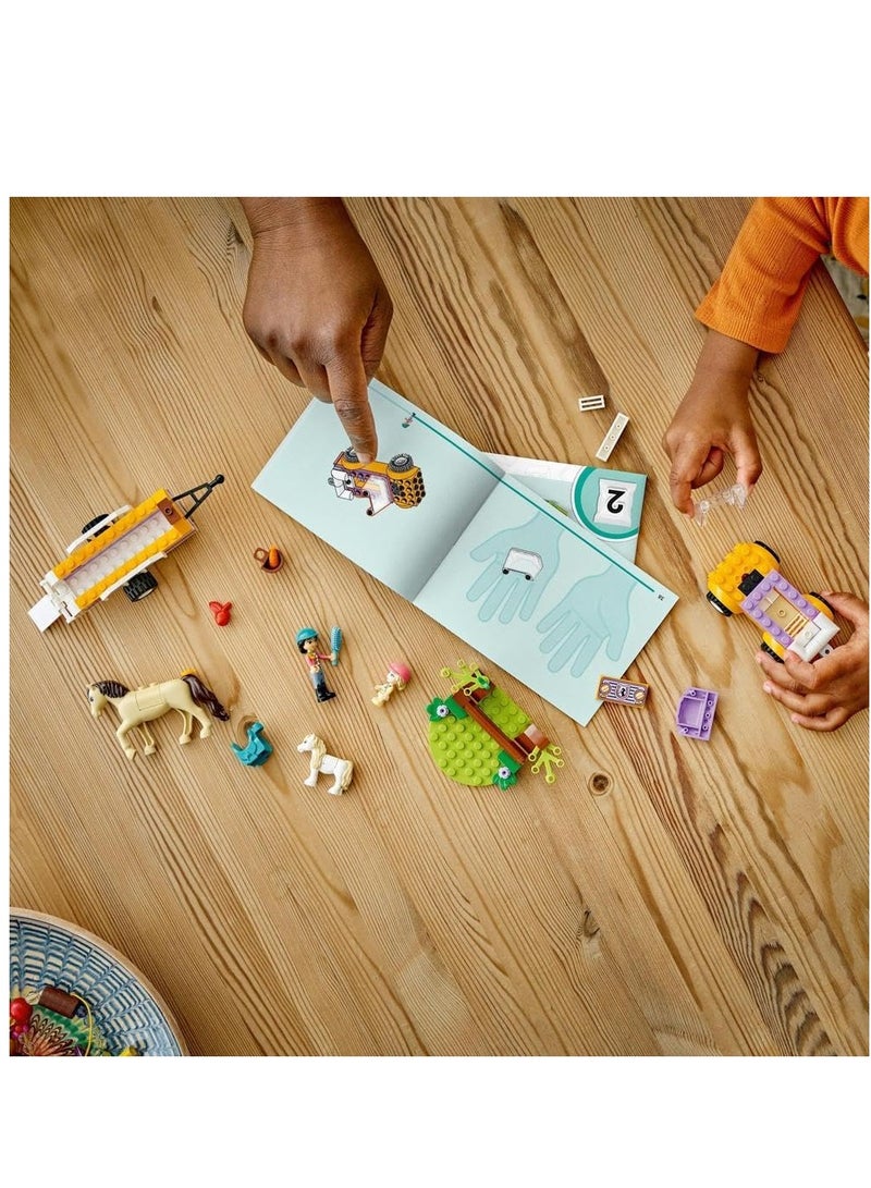 Lego Friends Horse And Pony Trailer 42634 Building Blocks Toy Car Set; (105 Pieces) - Image 4