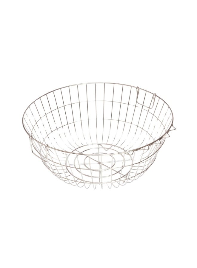 EMBASSY Stainless Steel Dish Drainer Kuda/Rack/Stand, Round | Size - 51x24 cms (DxH) | Bartan Basket |Utensils Basket/Organiser/Drying Rack |Strong and Sturdy - Image 1