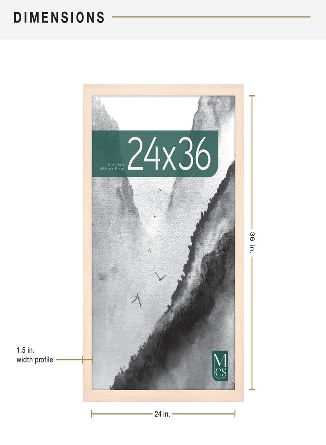 MCS Museum Poster Frame, Natural Woodgrain, 24 x 36 in, Single - Image 5